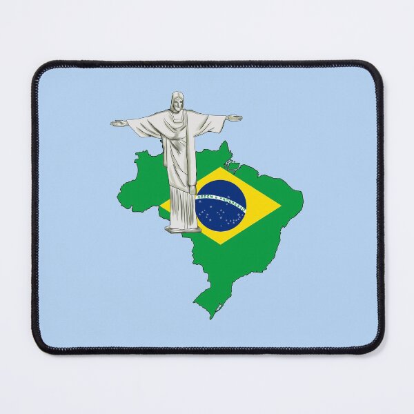 Item preview, Christ the Savior and the Map & flag colors of Brazil designed and sold by Kalin-Lyfe.