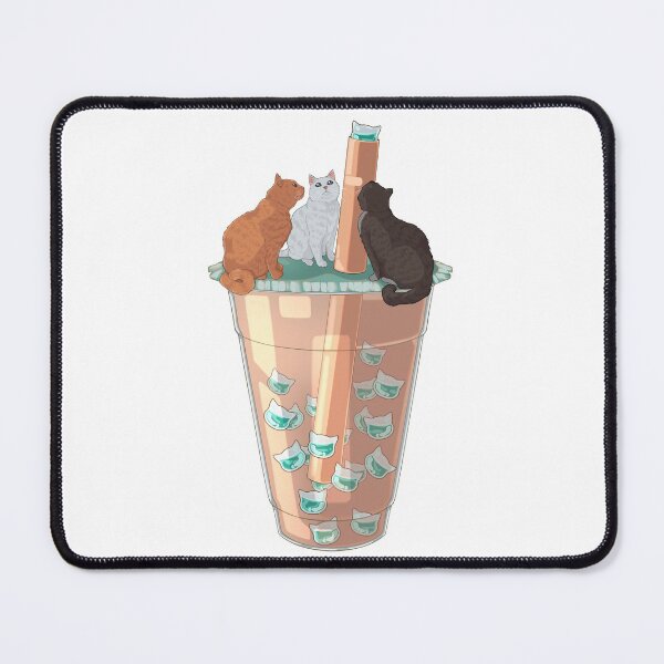Item preview, Cat Bubble Tea Party  designed and sold by Lena-Bear.