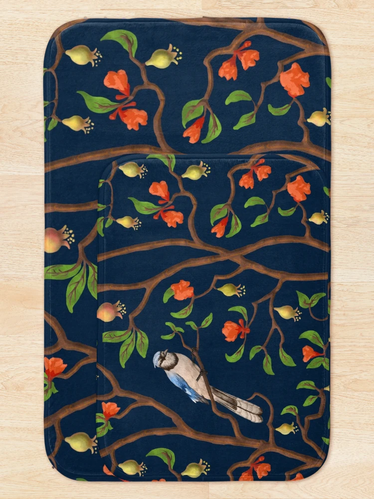 Thumbnail 5 of 6, Bath Mat, Persephone designed and sold by DuoLineGraphics.