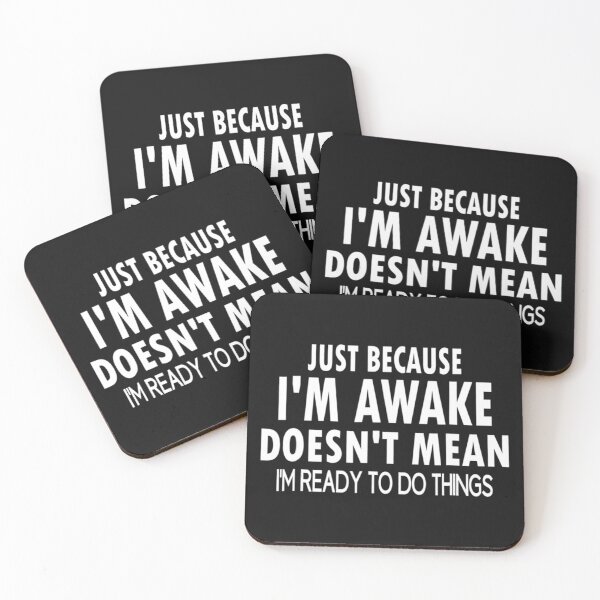 Item preview, Just Because I'm Awake Funny Tshirt For Tweens And Teens designed and sold by ElesaFox.