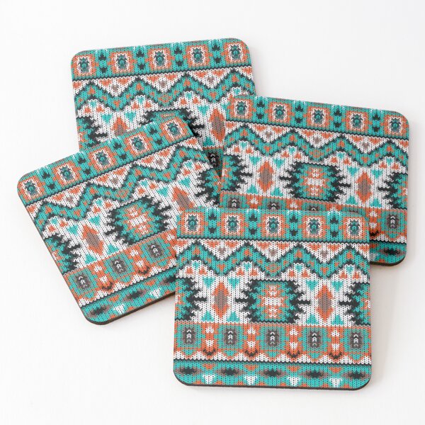 Item preview, Abstract seamless floral knitting pattern designed and sold by urban-color.