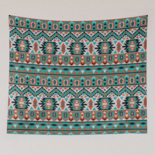 Item preview, Abstract seamless floral knitting pattern designed and sold by urban-color.
