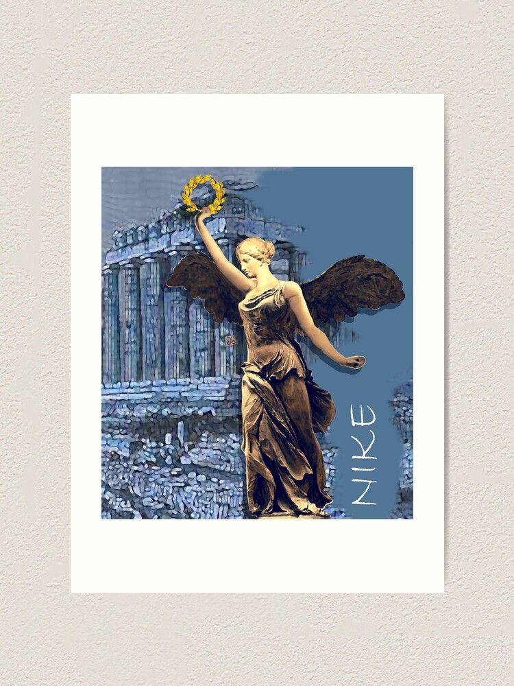 Goddess Nike Greek Goddess of Victory (by ACCI) Art Print