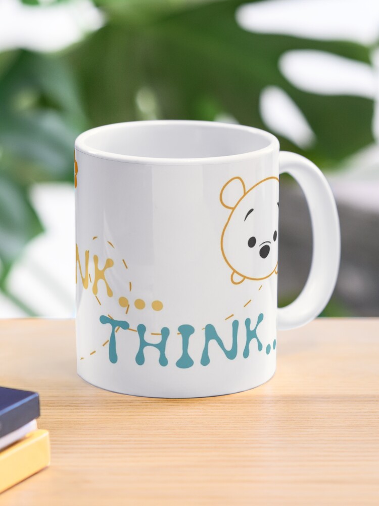 Winnie the Pooh Enjoy the Little Things 14 oz. Glass Mug with Glitter Handle