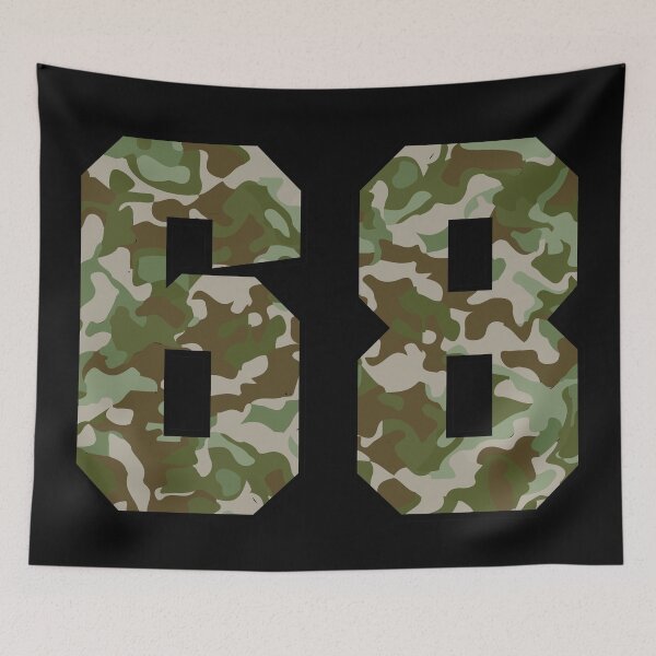 Item preview, Army Camo Number Sixty-eight Veteran Lucky Number 68 designed and sold by Urosek.