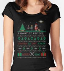Merry X-Mas Women's Fitted Scoop T-Shirt