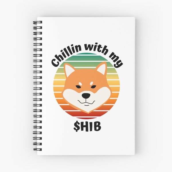 Item preview, Vintage Sunset Chillin with my Shib (Black)- Shiba Inu Crypto (Shibatoken) designed and sold by CaitU.