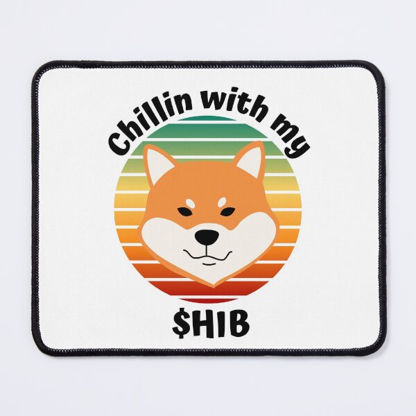 Item preview, Vintage Sunset Chillin with my Shib (Black)- Shiba Inu Crypto (Shibatoken) designed and sold by CaitU.