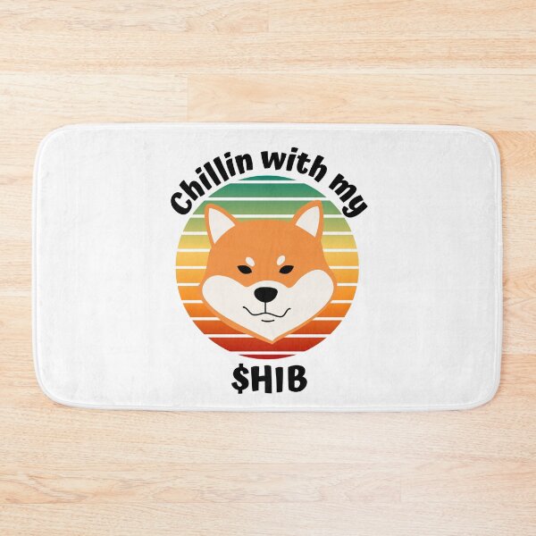 Item preview, Vintage Sunset Chillin with my Shib (Black)- Shiba Inu Crypto (Shibatoken) designed and sold by CaitU.