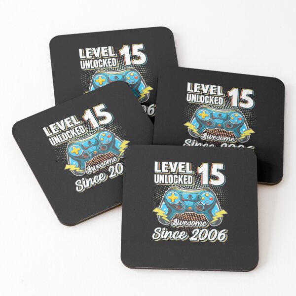 Item preview, Level 15 Unlocked Awesome Since 2006 Video Gamer Boys Girls designed and sold by whenevery3.