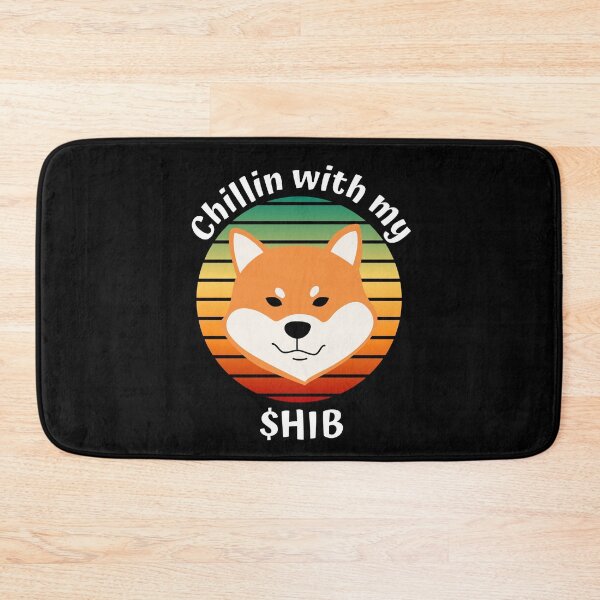 Item preview, Vintage Sunset Chillin with my Shib (White)- Shiba Inu Crypto (Shibatoken) designed and sold by CaitU.