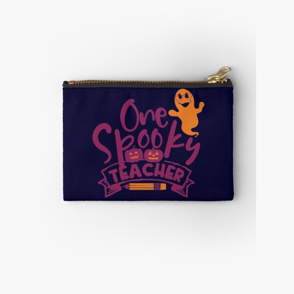 Item preview, FUNNY HALLOWEEN ONE SPOOKY TEACHER SMILING GHOST IN GLASSES designed and sold by zenturtlemerch.