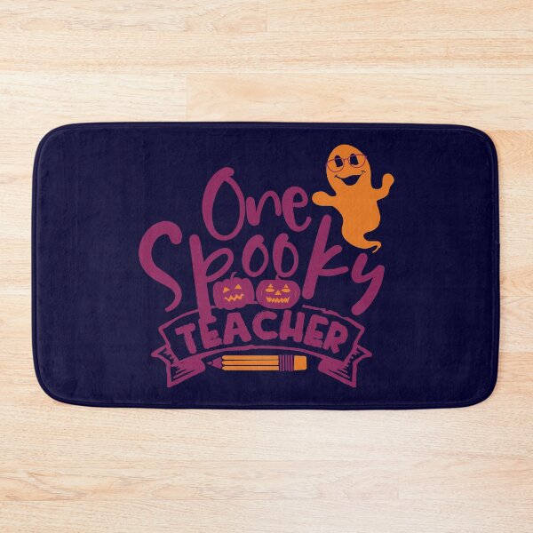 Item preview, FUNNY HALLOWEEN ONE SPOOKY TEACHER SMILING GHOST IN GLASSES designed and sold by zenturtlemerch.