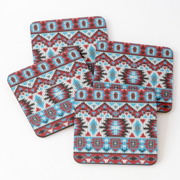 Item preview, Seamless abstract floral knitting pattern designed and sold by urban-color.