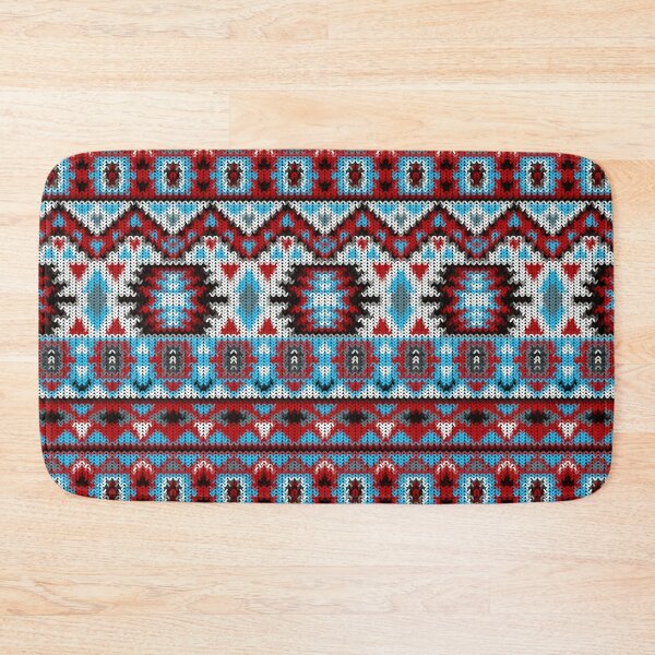 Item preview, Seamless abstract floral knitting pattern designed and sold by urban-color.