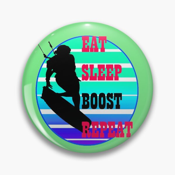 Item preview, Eat Sleep Boost Repeat Female Kitesufer Retro Sunset 3 designed and sold by taiche.