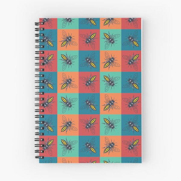 Item preview, Retro Bee Pattern designed and sold by ExtremeBee.