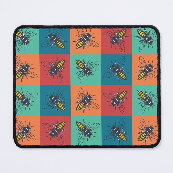 Item preview, Retro Bee Pattern designed and sold by ExtremeBee.