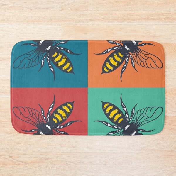 Item preview, Retro Bee Pattern designed and sold by ExtremeBee.