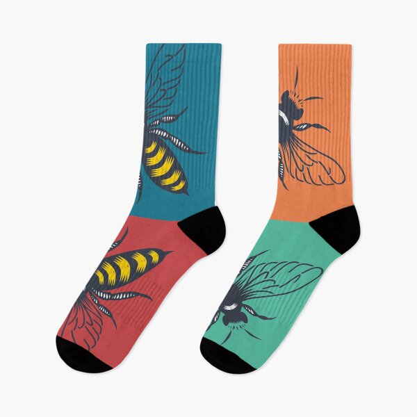 Item preview, Retro Bee Pattern designed and sold by ExtremeBee.