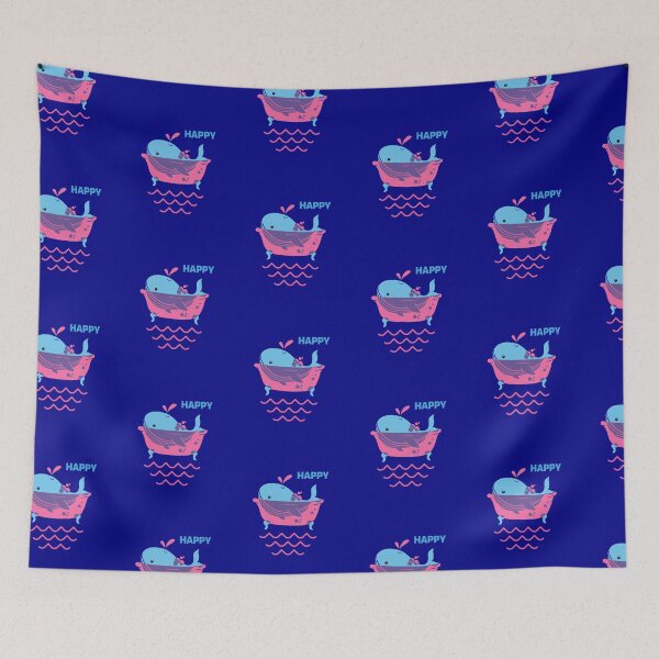 Item preview, HAPPY WHALE RELAX SHOWER BATH designed and sold by MAGGIEQUEEN168.