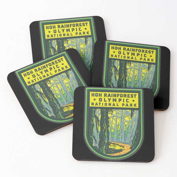 Item preview, Hoh Rainforest Olympic National Park Emblem designed and sold by JordanHolmes.