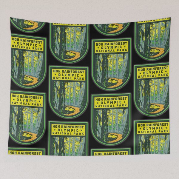 Item preview, Hoh Rainforest Olympic National Park Emblem designed and sold by JordanHolmes.