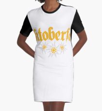 oktoberfest edelweiss flower bavaria party celebrate text shirt cool design Graphic T-Shirt Dress