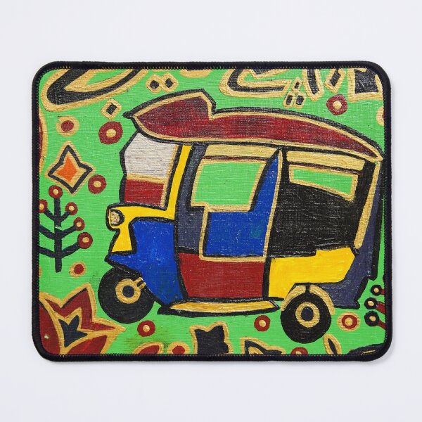 Item preview, Tuk Tuk Auto Rickshaw folk art neon  designed and sold by chuckletuckle.