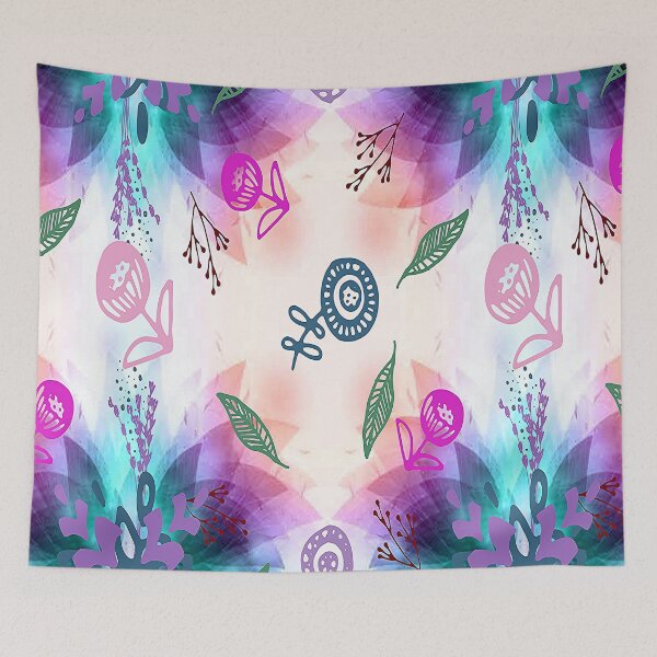 Item preview, Tranquility, Graphic Psychedelic Abstract Art, Inspired by Nature-floral abstract art, Graphic Psychedelic Abstract Art, Inspired by Nature-floral abstract art designed and sold by Adri Barnard.