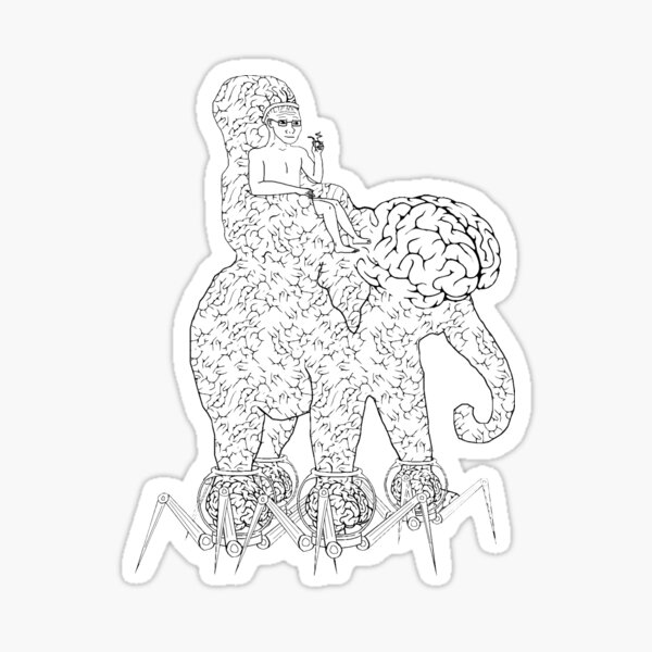 "Elephant Brain" Sticker for Sale by defeer2321 | Redbubble