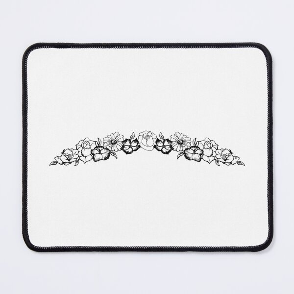 Item preview, Double up Multiple Flowers - Black And White - Traditional tattoo designed and sold by 86Gaz.