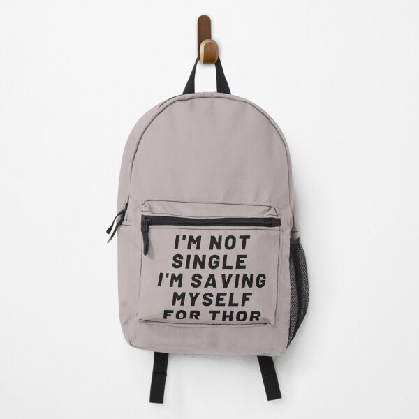 Item preview, I'm not single i'm saving myself for THOR What If designed and sold by Giovanni's Brown Quotes.