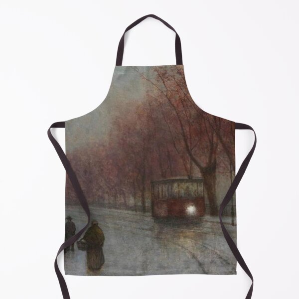Item preview, Jakub Schikaneder 1855-1924 River Bank with Tram designed and sold by Art Outlaws.