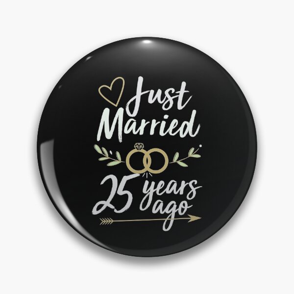 Item preview, Just Married 25 Years Ago 25Th Wedding Anniversary Shirt designed and sold by ElesaFox.