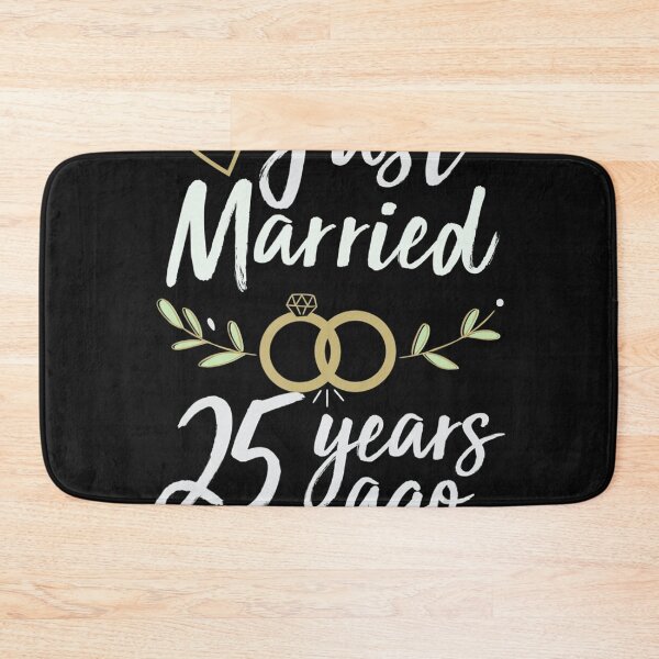Item preview, Just Married 25 Years Ago 25Th Wedding Anniversary Shirt designed and sold by ElesaFox.