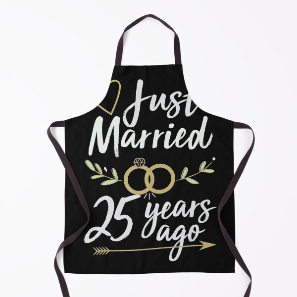 Item preview, Just Married 25 Years Ago 25Th Wedding Anniversary Shirt designed and sold by ElesaFox.