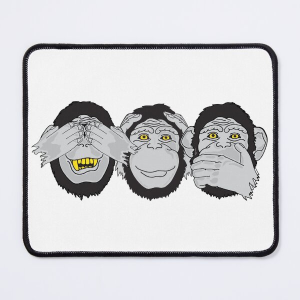 Item preview, Three Wise Monkeys - See No Evil, Hear No Evil, Speak No Evil - Mizaru, Kikazaru, Iwazaru  designed and sold by 86Gaz.
