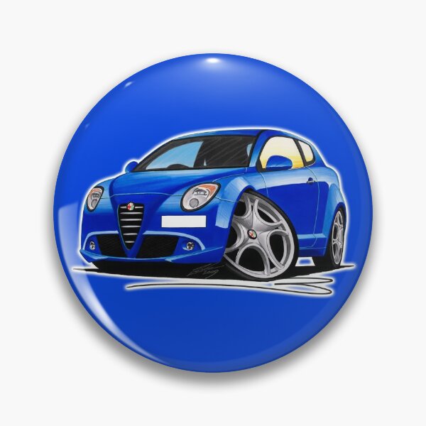 Artikelvorschau, Alfa Romeo MiTo Blau entworfen und verkauft von Yeomans Cartoons.