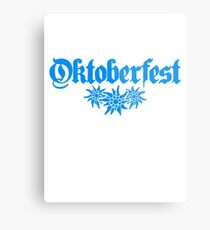 oktoberfest edelweiss flower bavaria party celebrate text shirt cool design Metal Print