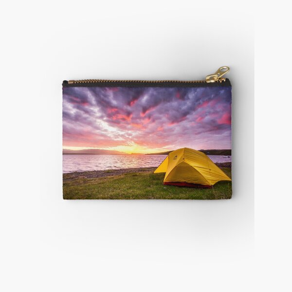 Item preview, Our Tent at Sunset - Borgarvirki, Iceland designed and sold by Cabot Trail Pathfinders.