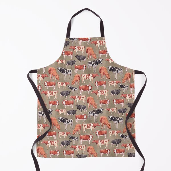 Item preview, Cows on Tan designed and sold by KrisInStitches.