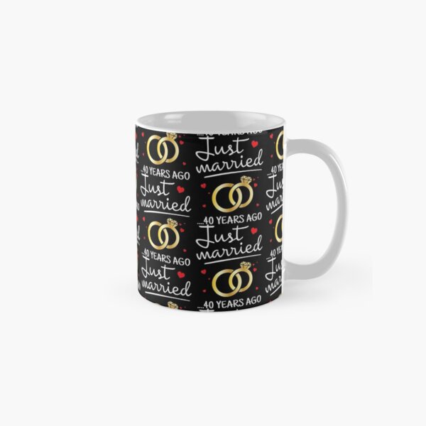 Item preview, Just Married 40 Years Ago Funny Couple 40Th Anniversary Gift  designed and sold by ElesaFox.