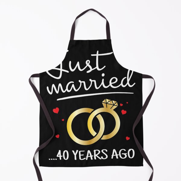 Item preview, Just Married 40 Years Ago Funny Couple 40Th Anniversary Gift designed and sold by ElesaFox.