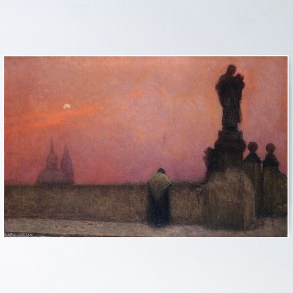 Item preview, Jakub Schikaneder (1855–1924), V podvečer na Hradčanech (Abends auf dem Hradčany) designed and sold by Art  Outlaws.