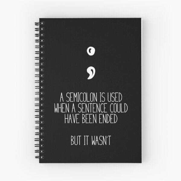 Item preview, A semicolon is Used T-shirt Suicide Prevention T-shirt Purple and Blue Ribbon T-shirt designed and sold by Maindy.