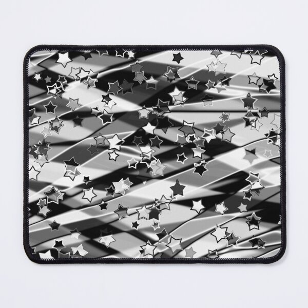 Item preview, Lines and Stars, black and white metallic designed and sold by Timur Chelyadnik.