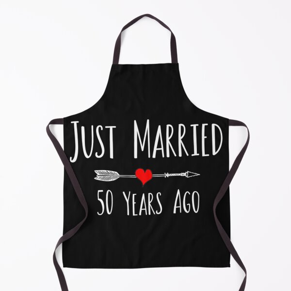 Item preview, JUST MARRIED 50 YEARS AGO 50Th Husband Wife Anniversary Gift designed and sold by ElesaFox.