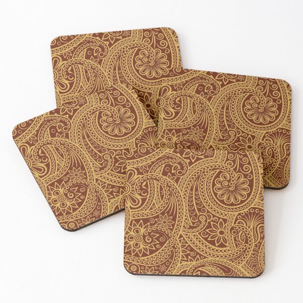 Item preview, Luxury aesthetic floral gold pattern  designed and sold by urban-color.