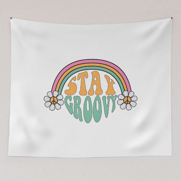 Item preview, Stay Groovy, 70s hippie retro inspirational stay groovy slogan. Stay, Groovy designed and sold by graphic-genie.